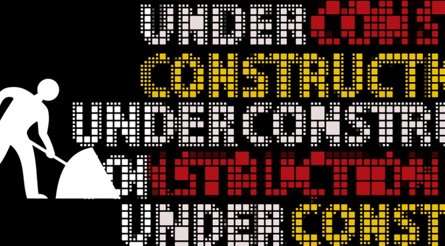 Animated image of a road ‘Under Construction’ sign.